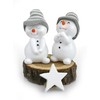 2 x Standing Garden Gnome Dwarf Girl & Boy Set
