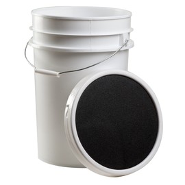 Champion Sports 6 Gallon Bucket with Padded Soft Seat Lid - Durable Construction - Balls Not Included - Ideal for Baseball, Softball, T-Ball, Practice Balls, and Lacrosse
