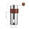 Manual Hand Coffee Grinder with Ceramic Burr Mill Adjustable Grind