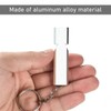 MEMOFYND 3 Pieces Silver Double Running Whistle with 3 Pieces