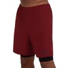 TCA Men's Ultra Running Shorts, 2-in-1 with Inner Compression Shorts