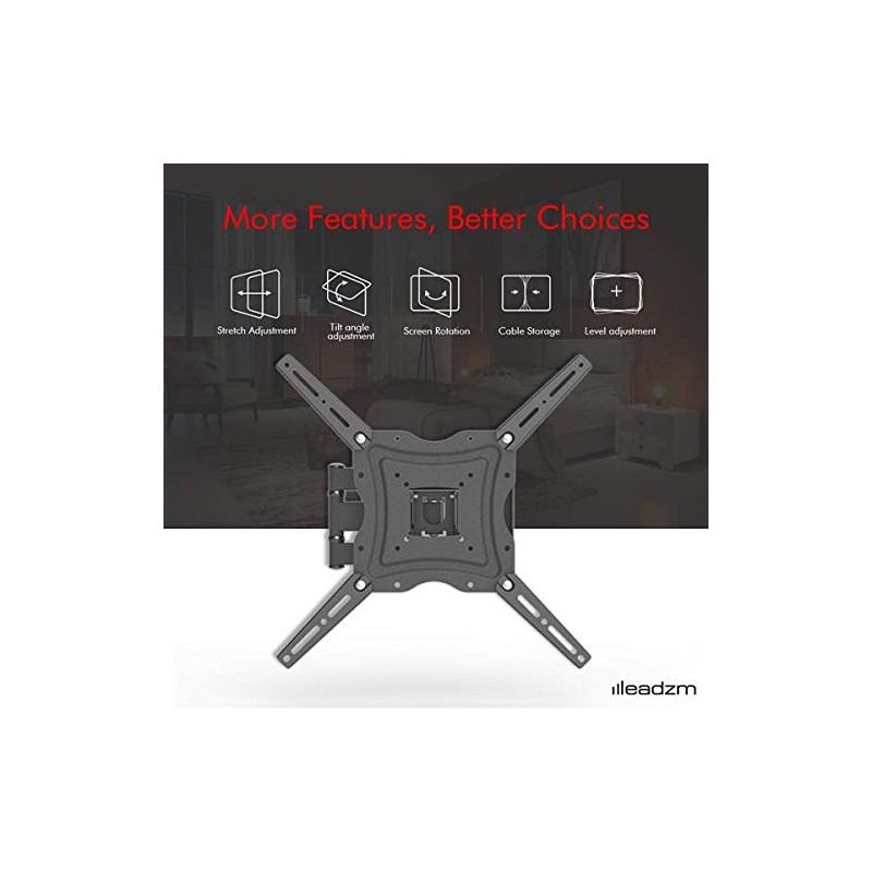 TMX400A 26-55" Adjustable Wall Mount Bracket Rotatable with Spirit Level