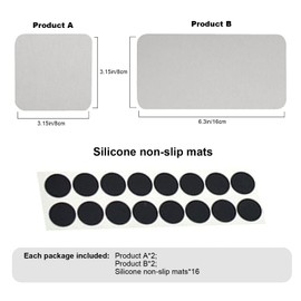 GAESHOW Pack of 4 Water-Absorbent Diatomite Drink Coasters, Quick Drying Non-Slip Water Absorbent Stone for Bathroom and Kitchen (White)