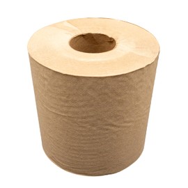 Sierra Hygiene Products Hygenics Kraft Hand Towel Hardwound 1 Ply Paper Towel Compatible with Hygenics Dispensers, 7.5 Inch Roll, 700 Feet, Bulk Pack 6 Rolls for Commercial Use, Brown