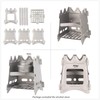 ATiAP Ultralight Titanium Wood Burning Stove Outdoor Camping Multi-Fuels Alcohol
