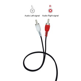 AILTECK 5FT RCA Audio Cable, 2-Male to 2-Male RCA Stereo Cable Compatible for Speaker Amplifier Gaming Consoles Car Audio