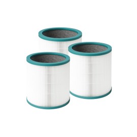 Nispira Dual-layer Filter Replacement for Dyson TP01 TP02 BP01 Tower US Sm/Nk and TP02 US Nk/Nk EVO part 968126-03 3-in-1 HEPA Activated Carbon, Size 7.4" x 7.4". 3 Pack