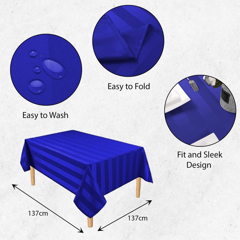 Table Cloth Tablecloths Square and Rectangular Premium Fabric Tablecloth, Waterproof
