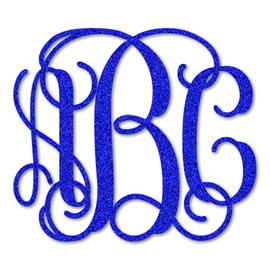 Custom Vine Monogram Initials Vinyl Decal / Bumper Sticker for Cars Tumbler Cup Laptop