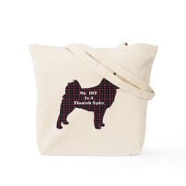 CafePress BFF Finnish Spitz Tote Bag Reusable Natural Beige Canvas Shopping Bag