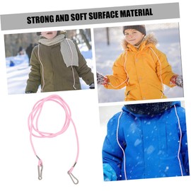 KICHOUSE 3pcs Boys and Girls Mitten Lanyard Clips for Gloves Glove Holder Straps Anti-Lost Design for Activities Secure and Organized