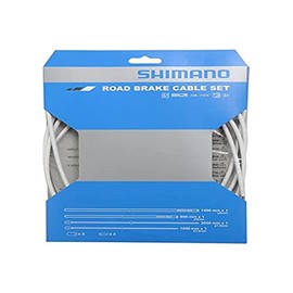Shimano Y80098012 PTFE Road Brake Cable Set, White