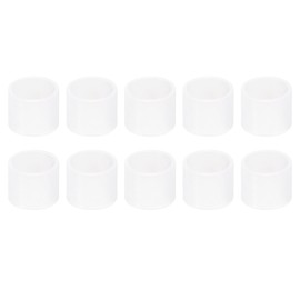 uxcell 10PCS Glass Hinge Replacement Parts, Shower Doors Hinge Glass Hinge Replacement Parts Round Glass Hinge Gasket Rubber Ring for Glass Door Cupboard Cabinet Door, White