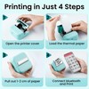 Sticker Printer - Mini Thermal Printer with Stickers, Inkless Sticker