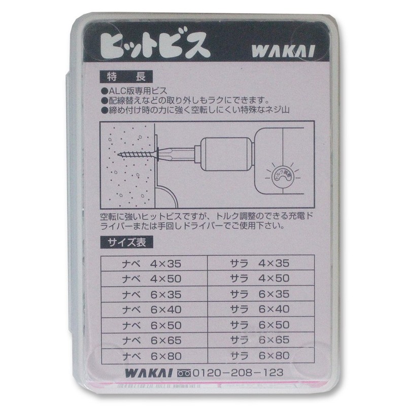 Wakai Hit Screws Pan Head HBN4035 1.6 inches (4 mm)