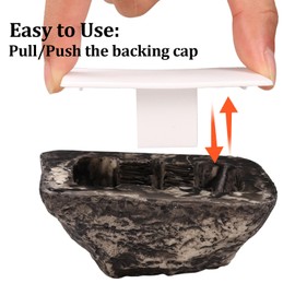 Dexspoeny Rock to Hide Key Outside - Fake Stone Looks Real, Secret Outdoor Key Holder Safe Box for Yard House Necessities - D-Rock Shape