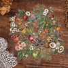 50 Vintage Plant Fruit Stickers Waterproof Transparent Laptop Water Bottle