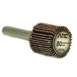 Arc Abrasives 11139Z5 Mounted Shank Flap Wheels, 80 Grit, 3/4-Inch x 3/4-Inch x 1/4-Inch, 10-Pack