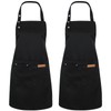 Invalidism 2 Pack Apron for Women, Adjustable Kitchen Cooking Apron