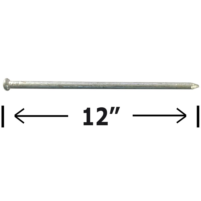 120d - Galvanized Spike nail - Outdoor rust resistant nail,