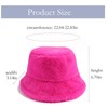 Fur Hat Fuzzy Bucket Hat Winter Hats for Women Girls