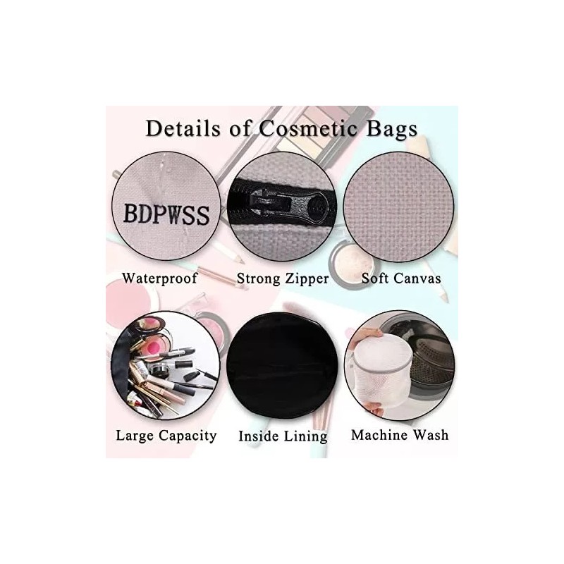 BDPWSS Regalo 50 Cumpleaños Mujer Neceser Maquillaje 50 Años 20