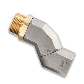 (1" NPT, 1PCS) Fuel Hose Swivel 360 Rotating Connector for Fuel Transfer Pump Fuel Nozzle Multi Plane Fuel Plane Swivel