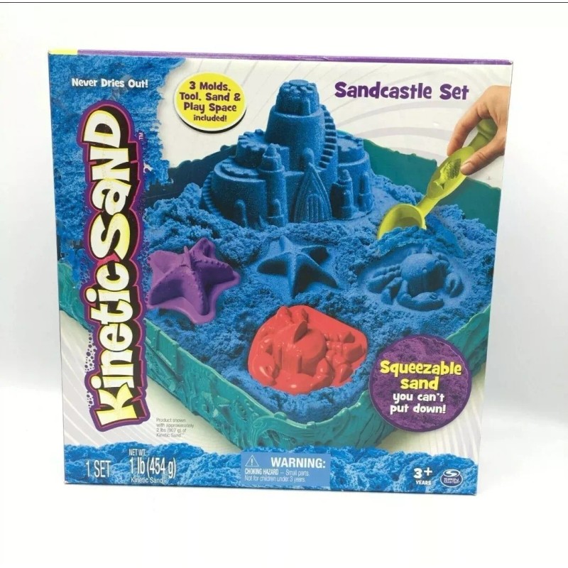 Kinetic Sand Sandcastle Set with 1lb of Kinetic Sand Tools