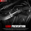 Weldless Aluminum Radiator Coolant Y-Pipe Coolant Hose Connector Pipe for