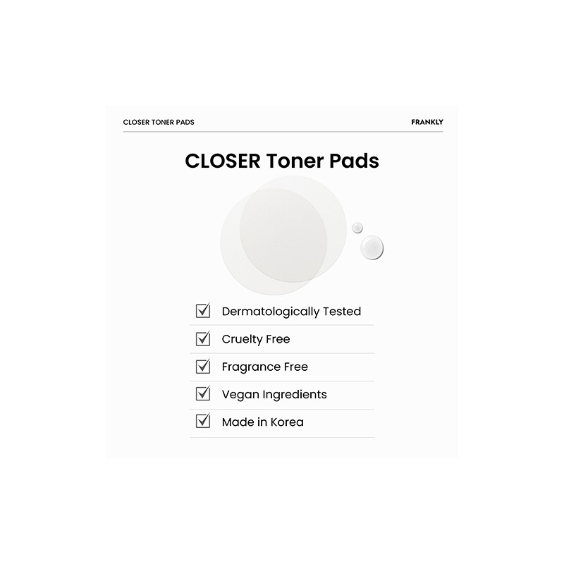 FRANKLY [FRANKLY]Closer Toner Pads (70 pads)