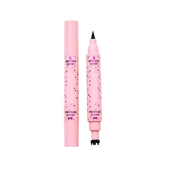 Eyeliner Freckle Pen, 2 in 1 Light Freckle Stamp and