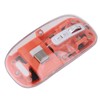 Transparent Computer Mouse 2.4G BT1 BT2 Tri Mode USB Rechargeable