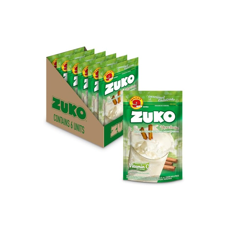Zuko Horchata Instant Powder Drink Family Pack, 14.1 oz, Pack