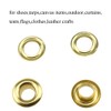 Hahiyo Grommets Eyelets 6mm Inside Diameter Carbon Steel Strong Shiny