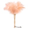Ostrich Feather Duster 12 Inch Handheld Duster Supplies, Wooden Handle