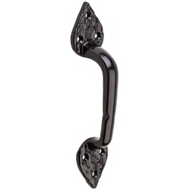 National Hardware N109-023 V8 Spear Gate Pull in Black