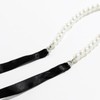 White Pearl Choker Necklaces for Women Long Ribbon Bow Choker