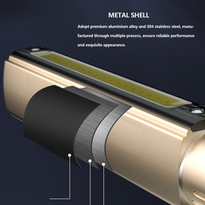 Gemstone Light 3 LED 1 COB USB Charging Aluminium Alloy