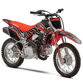 2019-2022 CRF 110 Tigre Black Senge Graphics Complete Kit Compatible with Honda