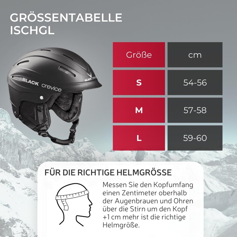 Black Crevice Ischgl Ski Helmet White white Size:S