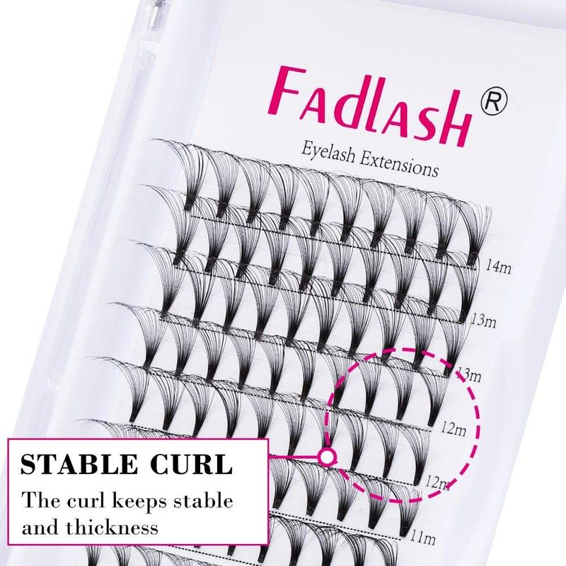 Volume Eyelashes, 16D, Russian Volume Eyelashes, D Curl, 0.07 mm,