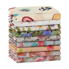 PACGOTH Handkerchiefs for Women Soft Cotton, Floral Women’s Handkerchiefs, Dainty Decorative Ladies Hankies 6/9 PCS (Flower-9PCS)