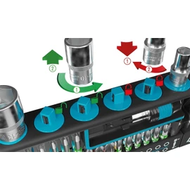 HAZET SmartHolder Tool Holder 2300SH-1 I 39-Piece Tool Bit Set, Drive: Hexagonal 6.3 (1/4 Inch), Square 6.3 mm (1/4 Inch) I Practical Tool Set Extremely Handy and Compact