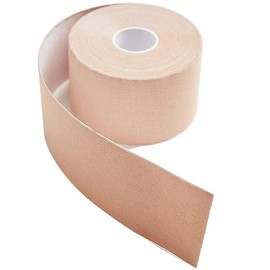 Neva Nude Invisible Boob Tape for Lift and Coverage | Honey Nude Beige, 5 Meter Roll | Hypoallergenic, Waterproof, Medical Grade Adhesive