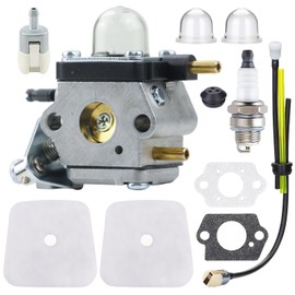 KELKONG C1U-K82 C1U-K54A Carburetor for Mantis Tiller 7222 7222M 7225 7920, for Echo TC-210 HC-1500 Complete Carburetor Kit with Rebuild Kit, Primer Bulb, Fuel Line Gasket