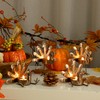 FORUP Metal Turkey Candle Holders, Set of 12 Thanksgiving Home