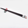 Issho, Painted Chopsticks Auspaulownia Box, Includes Chopsticks Rest, Black Cat