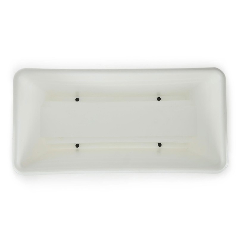 HC Companies 24 inches Deck Rail Box Planter with Easy