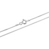 AeraVida Unisex Simple Minimalistic 1mm Curb Chain .925 Sterling Silver