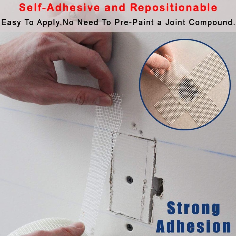 LYLTECH Drywall Joint Tape-13 MESH,100% Fiberglass 1.88-Inch X 180Feet,Heavy-Duty Self-Adhesive